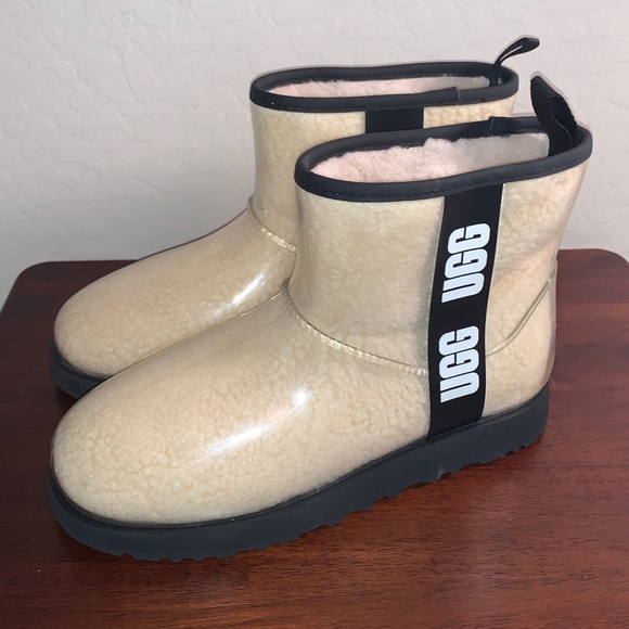 UGG BRAND NEW SIZE 10 GORGEOUS CLASSIC CLEAR MINI WATERPROOF BOOTS - Picture 5 of 13